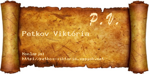 Petkov Viktória névjegykártya